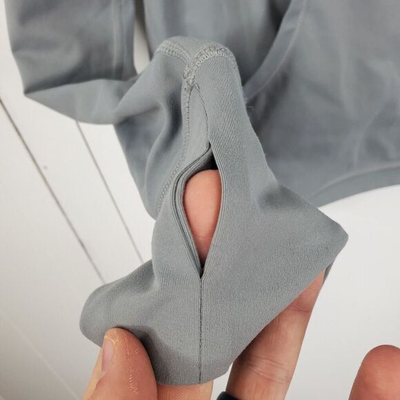 Zyia Active Fitted Sweatshirt Half Zip Light Gray Athleisure Womens XXXXL - Picture 6 of 9